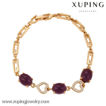 73683 Xuping Fashion Woman Bracelet com banhado a ouro